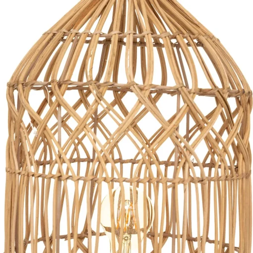 Candeeiro de mesa MILOU bege em rattan 55cm