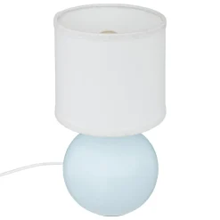 Candeeiro de mesa pérola azul