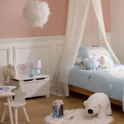 Candeeiro de mesa pérola azul