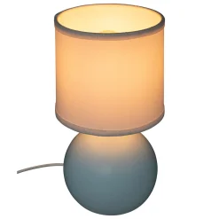 Candeeiro de mesa pérola azul