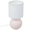 Candeeiro de mesa pérola rosa