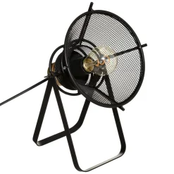 Candeeiro de mesa RODO preto em metal