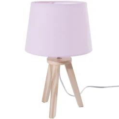 Candeeiro de mesa rosa 31x18,5cm