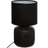 Candeeiro de mesa SALTA preto em cerâmica