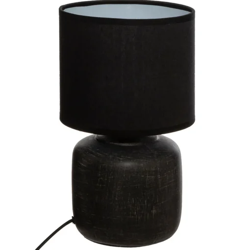 Candeeiro de mesa SALTA preto em cerâmica