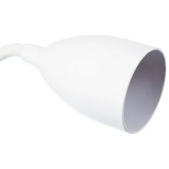 Candeeiro de mesa SILY branco em silicone com pinça