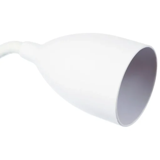 Candeeiro de mesa SILY branco em silicone com pinça