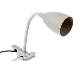 Candeeiro de mesa SILY cinza em silicone com pinça