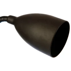 Candeeiro de mesa SILY preto em silicone com pinça