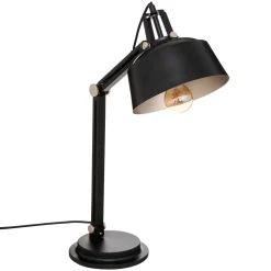 Candeeiro de mesa SOUL ARC preto em metal 55cm