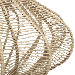 Candeeiro de mesa TERY bege em metal e papel