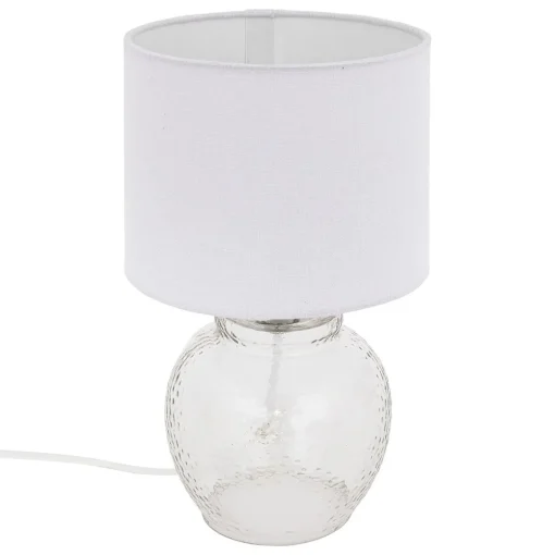 Candeeiro de mesa teva transparente em vidro