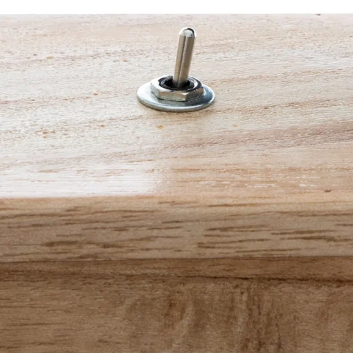 Candeeiro de mesa tibu natural em madeira paulownia