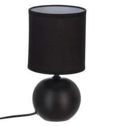 Candeeiro de mesa TIMEO com bola preta em cerâmica