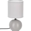 Candeeiro de mesa TIMEO bola em cerâmica cinza mate
