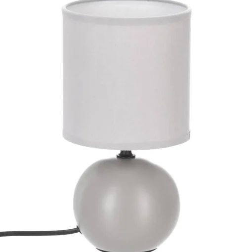Candeeiro de mesa TIMEO bola em cerâmica cinza mate