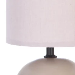 Candeeiro de mesa TIMEO bola em cerâmica taupe mate