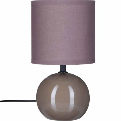 Candeeiro de mesa TIMEO bola taupe em cerâmica