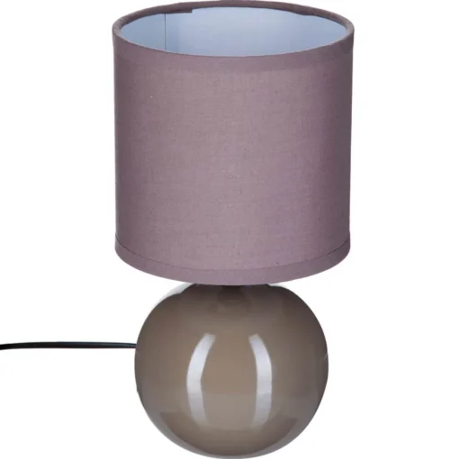 Candeeiro de mesa TIMEO bola taupe em cerâmica