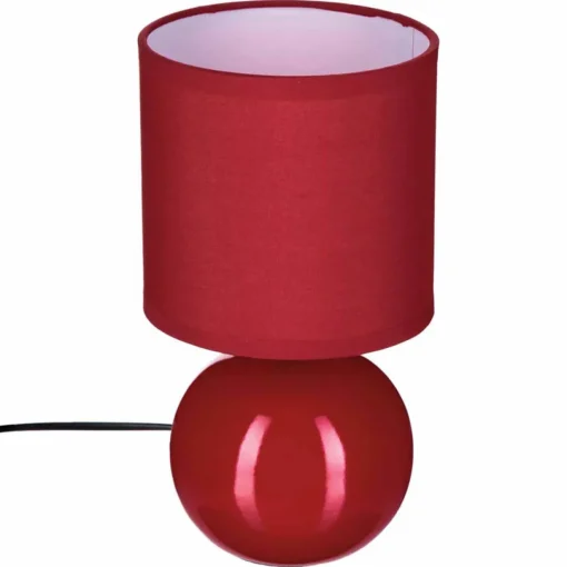Candeeiro de mesa TIMEO bola vermelha em cerâmica