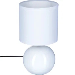 Candeeiro de mesa TIMEO bola branca em cerâmica
