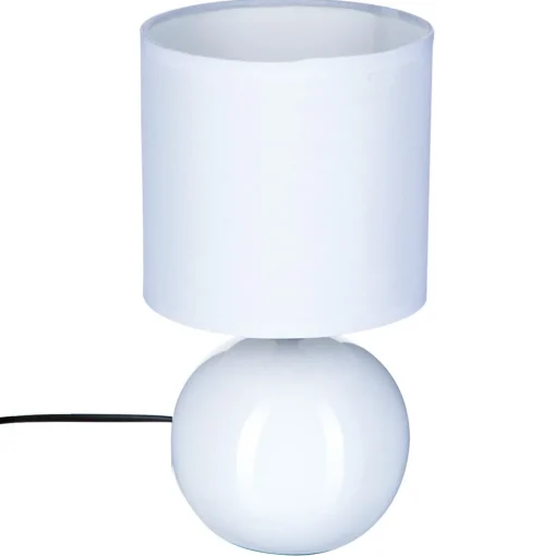 Candeeiro de mesa TIMEO bola branca em cerâmica