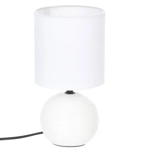 Candeeiro de mesa TIMEO com bola branca em cerâmica