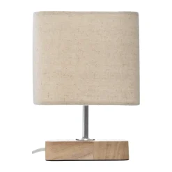 Candeeiro de mesa TOXEY marfim em madeira pinho