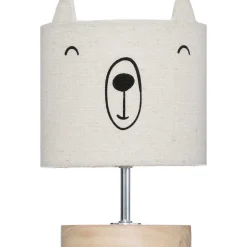 Candeeiro de mesa URSO linho 21x15cm
