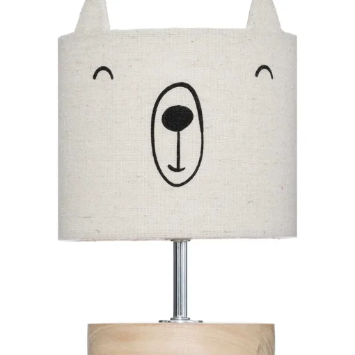 Candeeiro de mesa URSO linho 21x15cm