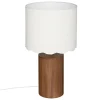 Candeeiro de mesa VANIA castanho em madeira 50cm