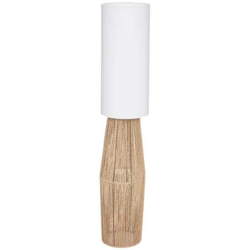 Candeeiro de pé AISSA bege em corda 130cm