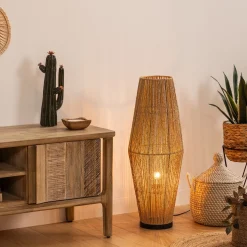 Candeeiro de pé AISSA bege 83cm
