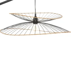 Candeeiro de pé alara preto 177cm