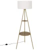 Candeeiro de pé ARTHUS dourado 163cm