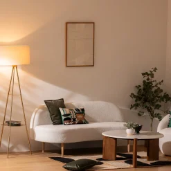 Candeeiro de pé ARTHUS dourado 163cm