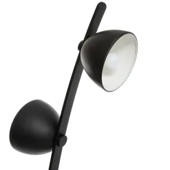 Candeeiro de pé COURBE preto em metal 147cm