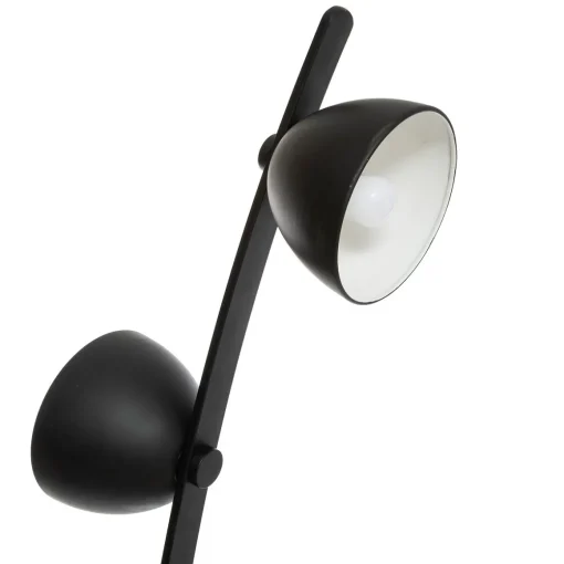 Candeeiro de pé COURBE preto em metal 147cm