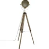 Candeeiro de pé EBOR bronze com tripé 152cm