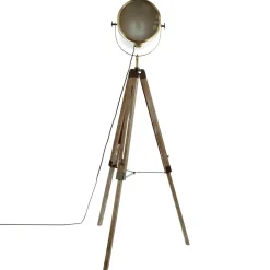 Candeeiro de pé EBOR bronze com tripé 152cm