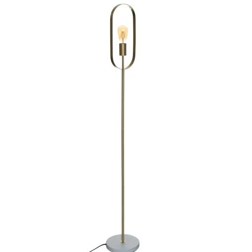 Candeeiro de pé EDI dourado 155cm