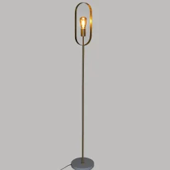 Candeeiro de pé EDI dourado 155cm