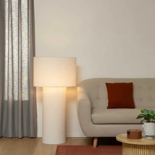 Candeeiro de pé Eira Branco 115cm