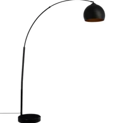 Candeeiro de pé HYTO preto em metal 178cm
