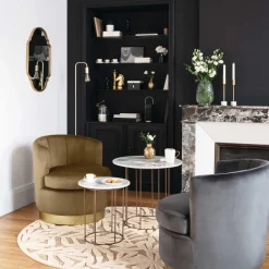 Candeeiro de pé KELI dourado em metal 150cm