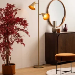 Candeeiro de pé ROSIE dourado 160cm