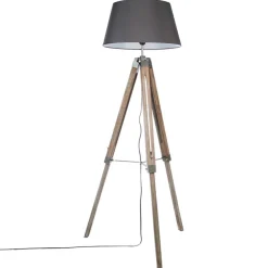 Candeeiro de pé RUNO cinza com tripé 145cm