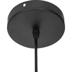 Candeeiro de teto ADELIA preto em metal