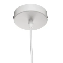 Candeeiro De Teto Bege Em Bambu 60cm
