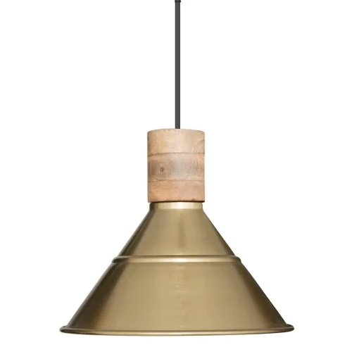 Candeeiro de teto CARAVANE dourado com 3 focos de luz